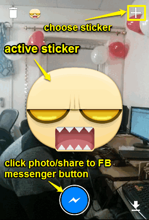 stickered main ui