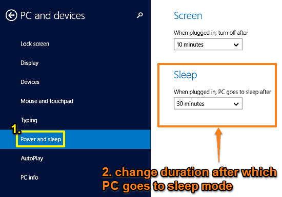 windows 10 change sleep duration