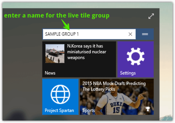 windows 10 name live tile group