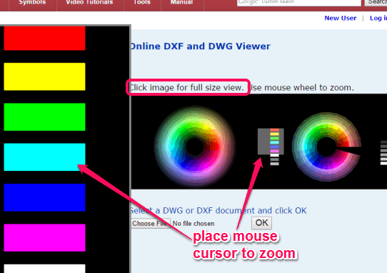 Online DXF and DWG Viewer