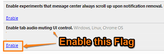 google chrome enable tab muting audio control
