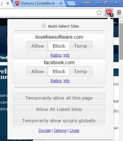 script blocker extensions chrome 1