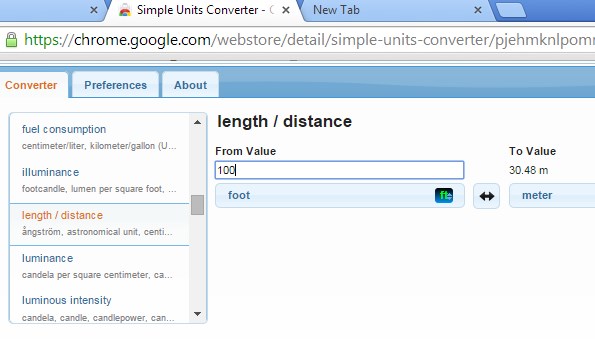 unit converter extensions google chrome 3