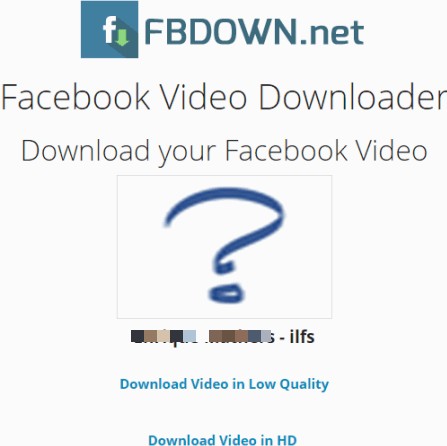 FBDOWN.net website