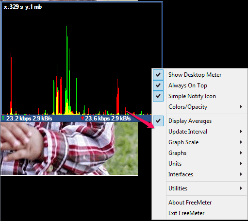 FreeMeter- interface