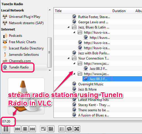 TuneIn Radio plugin