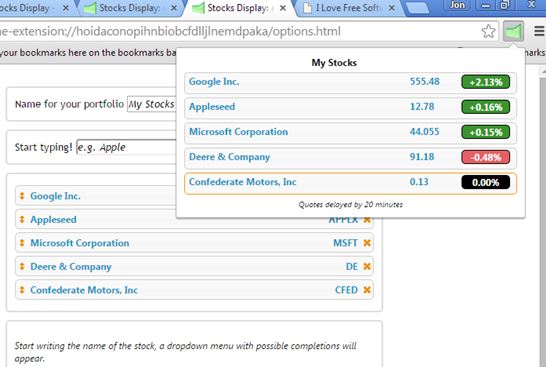 real time stock market info tracker extensions chrome 3