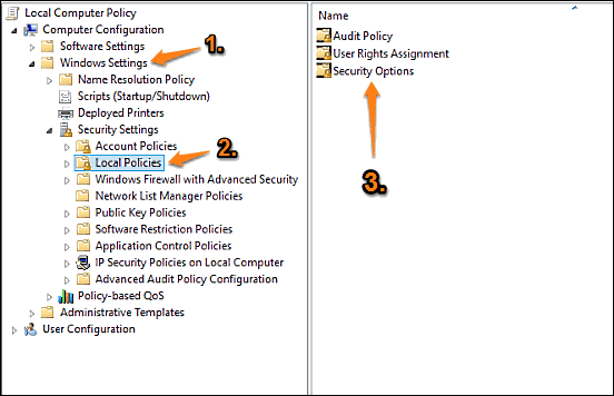 windows 10 gpe access security options