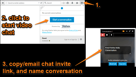 firefox hello conversation started