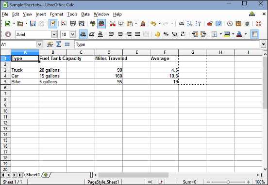 libreoffice calc