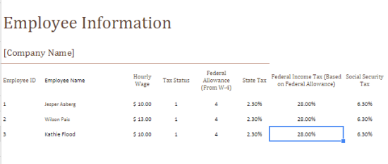 My Excel Templates