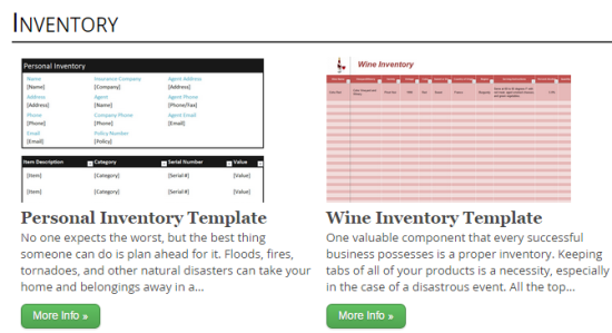 My Excel Templates