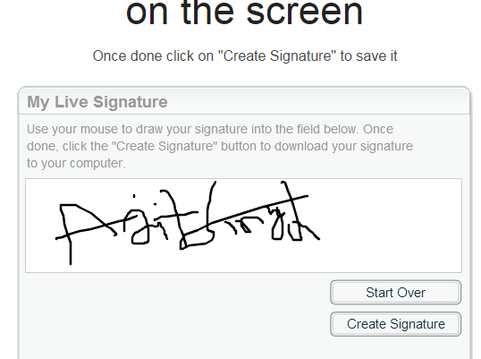 Online Signature