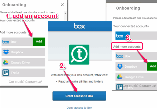 connect your cloud service account(s) with treev