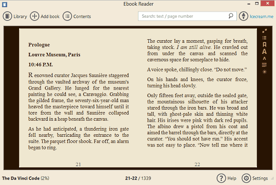 icecream ebook reader