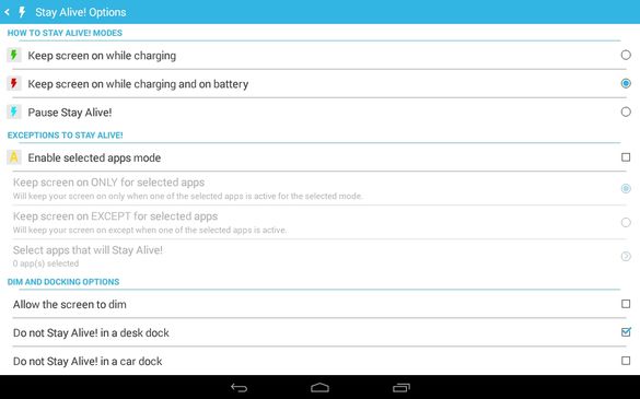 keep screen on apps android 3