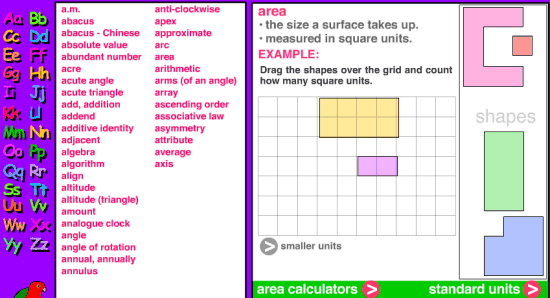 A Maths Dictionary for Kids