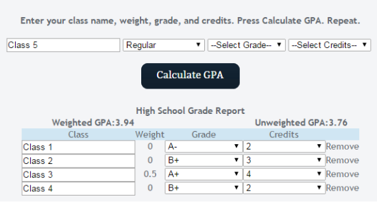 Grade Tracker