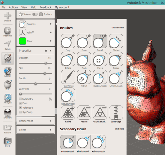 Sculpt tool