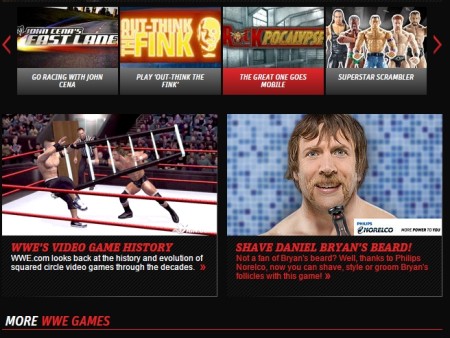 play WWE games online