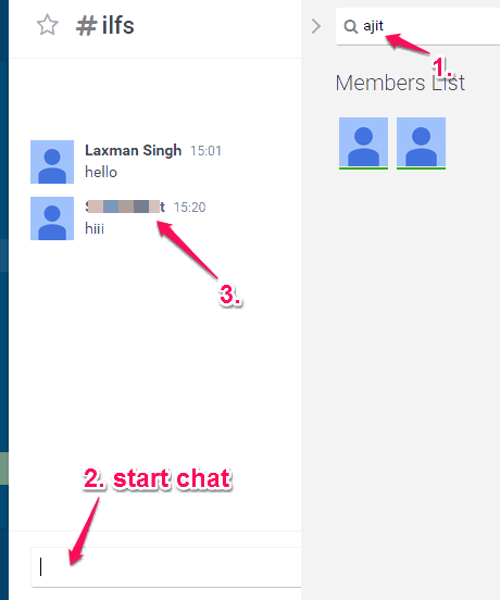 add members to start chat