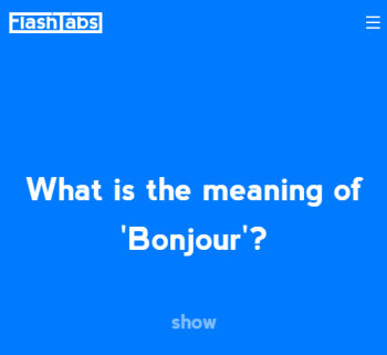 open new tab of Chrome and flashcard question will visible