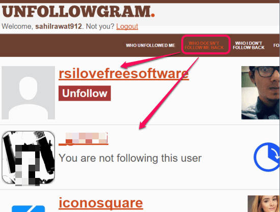 Unfollowgram to check who doesn't follow you back on Instagram