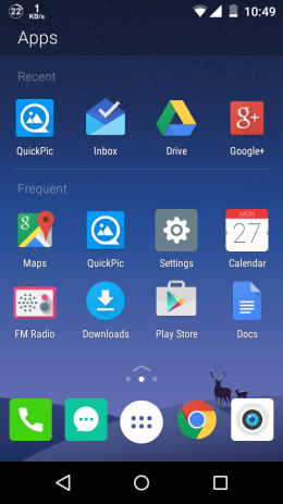 Arrow Launcher Home Screen