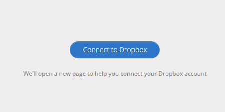 Authroize Dropbox