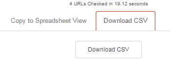 Download as CSV