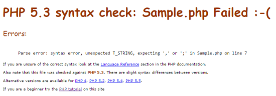 Mean Deviation Result Page