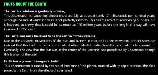 Space Facts