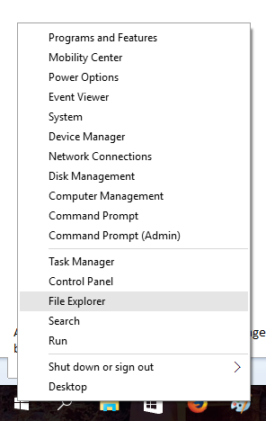 Tutorial Account Settings file explorer