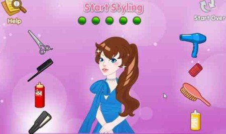 girlsgogames fairytale hairstyle