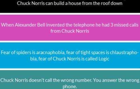 uselessfacts chuck norris