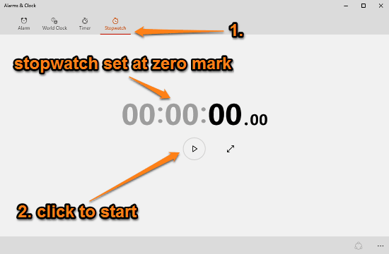 alarms and clock stopwatch ui