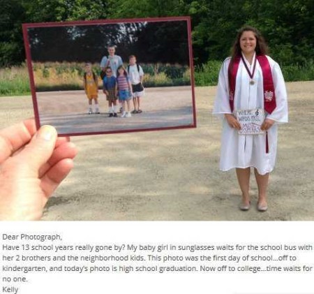 dear photograph caption