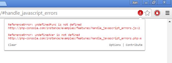 javascript error notifier extensions chrome 1