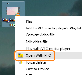 right-click context menu option