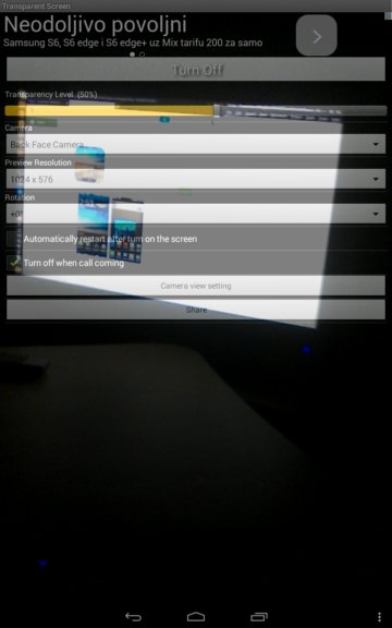 transparent screen apps android 5