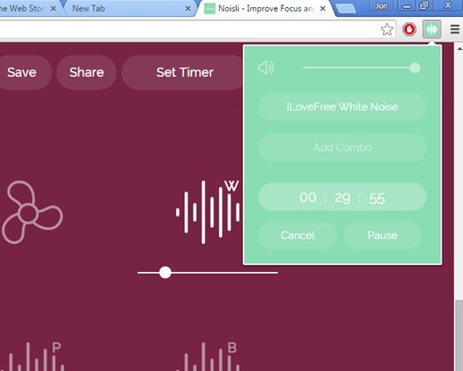 white noise extensions chrome 4