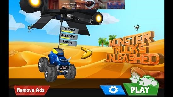 Monster Trucks Unleashed Main Screen