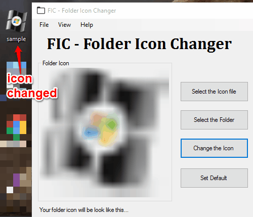 change folder icon