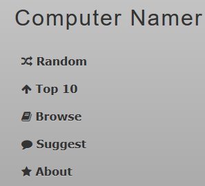 computer namer menu