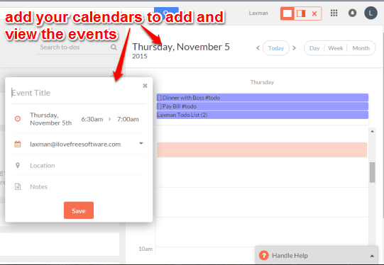 add calendars