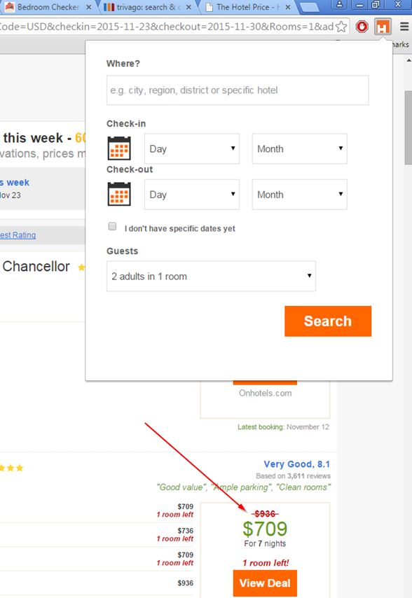 hotel discount extensions chrome 5
