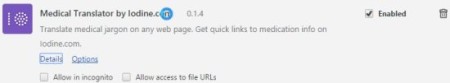 medical translator extensions