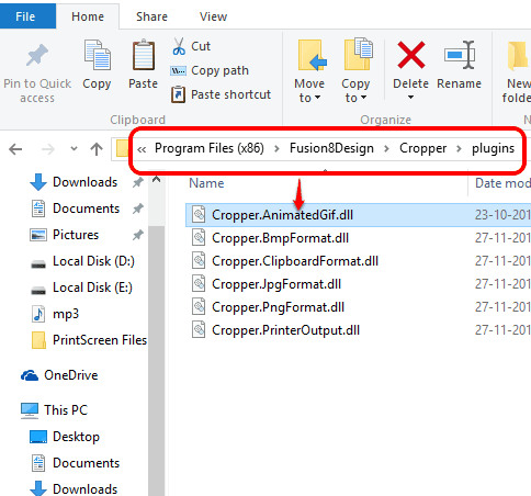 paste Cropper.AnimatedGif.dll file in plugins folder