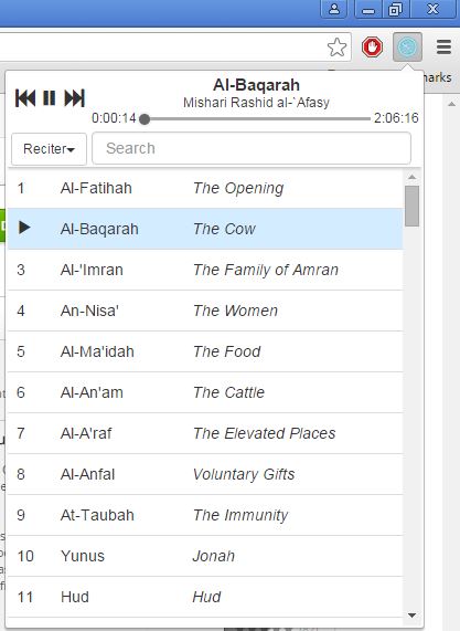 quran player extensions chrome 2