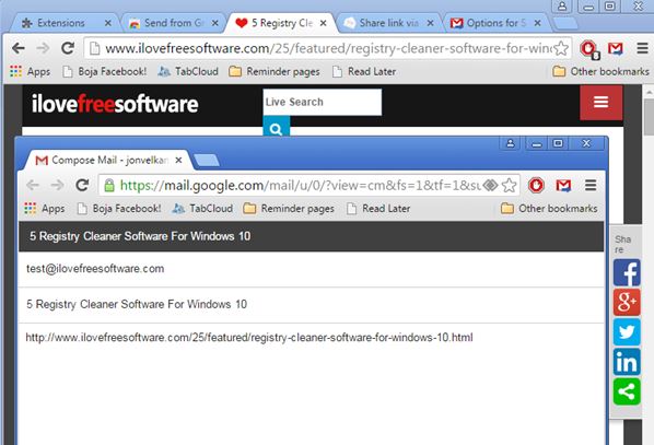 email this page extensions chrome 4